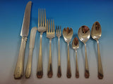 Rhythm by Wallace Sterling Silver Flatware Service Dinner Set 109 Pieces H Mono