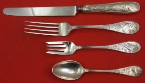 Audubon by Tiffany and Co Sterling Silver Dinner Size Place Setting(s) 4pc