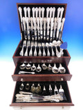 Charles II by Lunt Sterling Silver Flatware Set For 12 Service 174 Pieces Dinner