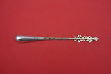 Pattern Unknown By Shiebler Sterling Horseradish Scoop w/ribbon & floral 7 1/4"