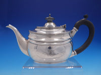 Estate Period English Silver Coffee Pot with Ebony Handle and Finial (#4268)