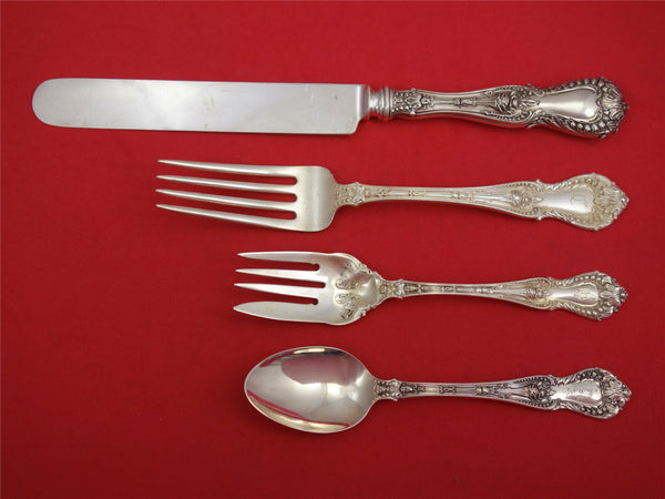 Dorothy Vernon by Whiting Sterling Silver Dinner Size Place Setting(s) 4pc