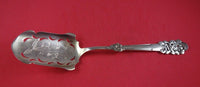 A. Halberstadt Danish Sterling Silver Strawberry Spoon Pierced BC c.1902 11 1/4"