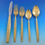 Valencia by International Sterling Silver Flatware Set 12 Service 63 pcs Gold