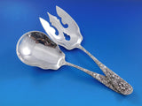 Rose by Stieff Sterling Silver Flatware Set For 8  Service 109 Pieces Repousse