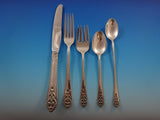 Queen's Lace by International Sterling Silver Flatware Set Dinner Service 45 Pcs