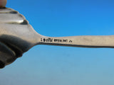 Gem Leaf by Whiting Sterling Silver Sugar Spoon Brite-cut 6 1/8" Server