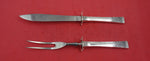 Columbine by Lunt Sterling Silver Steak Carving Set HH WS knife 10 1/4" fork 9"