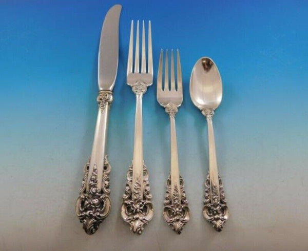 Grande Baroque by Wallace Sterling Silver Dinner Size Place Setting(s) 4pc