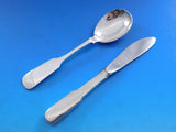 Old English Tipt by Gorham Sterling Silver Flatware Set 8 Service 61 pcs Place