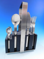 Neo Country by Carl Mertens Stainless Steel Flatware set 24 pcs w/ Caddy Modern