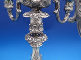 Burgundy by Reed and Barton Silverplate Candelabra Pair 5-Light #74 15" (#8258)