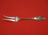 Viking Rose by Th. Marthinsen Norwegian .830 Silver Cold Meat Fork 2-Tine 7 3/4"