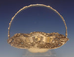 Dominick & Haff Sterling Silver Basket w/Swing Handle Decorated w/Cherries #0353