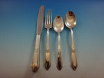 Laurier by Northumbria Sterling Silver Flatware Set Service 17 Pieces Scarce