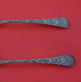 Antique Engraved by Tiffany and Co Sterling Silver Salad Serving Set 2pc GW Orig