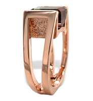 14k Rose Gold Custom Bi-Color Genuine Natural Tourmaline Ring Harry Roa (#J7311)