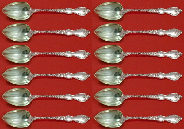 Du Barry International Sterling Silver Grapefruit Sp Custom Set 12 pc 6" Fluted