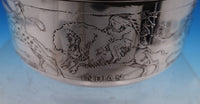 William Kerr Sterling Silver Child's Bowl Acid Etched with World Scenes (#7772)