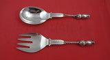 Ornamental Owl #39 by Georg Jensen Sterling Silver Salad Serving Set 3-D 9 3/4"