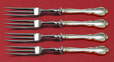 Legato by Towle Sterling Silver Fruit Fork Set HHWS 4-Piece 6" Custom Made