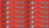 King Richard by Towle Sterling Silver Regular Forks 7 3/8" Set of 12