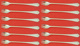 Flemish by Tiffany and Co Sterling Silver Cocktail Fork Set of 12 pcs 6" Antique