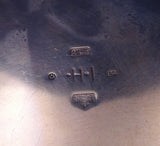 Ingmar Haanman Danish Sterling Silver Oyster Serving Bowl with Enamel (#8584)