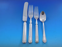 Silverplate Flatware Set Service Unknown pattern 61 pieces