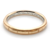 18k Yellow Gold Wedding Band Ring Dated 1931 Size 5.75 Jewelry (#J7279)