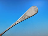 King William Engraved by Tiffany and Co Sterling Silver Pea Spoon GW Fluted