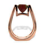 14k Rose Gold Custom Bi-Color Genuine Natural Tourmaline Ring Harry Roa (#J7311)