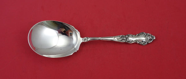 Meadow Rose by Wallace Sterling Silver Preserve Spoon 7 1/2"