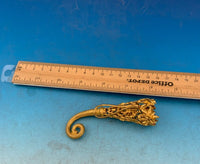 Gilt Bronze Tussie Mussie Acorns Clip Mini Child's Posey Posy Holder (#J1319)