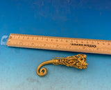 Gilt Bronze Tussie Mussie Acorns Clip Mini Child's Posey Posy Holder (#J1319)