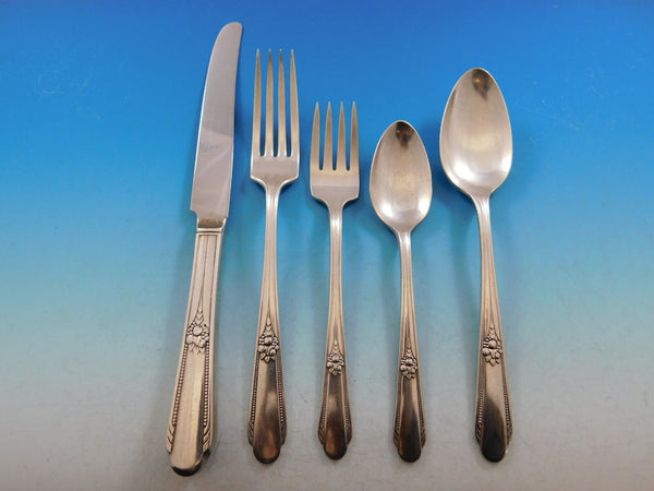 Memory AKA Hiawatha by Rogers Silverplate Flatware Set for 8 Service 43 Pieces