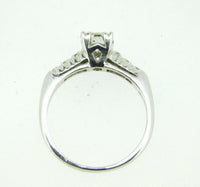 Platinum Genuine Natural Diamond Engagement Ring .66cts (#J750)