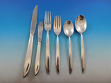 Silver Rhythm by International Sterling Silver Flatware Set Service 41 Pieces