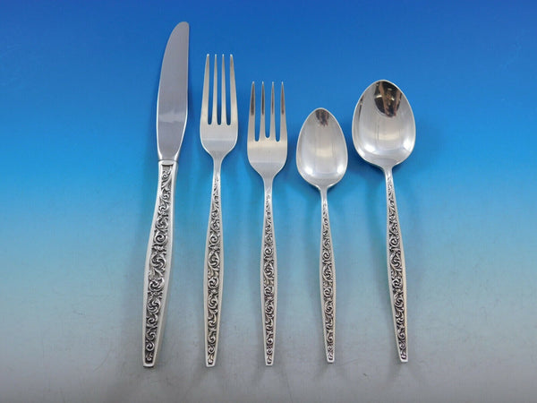 Renaissance Scroll by Reed and Barton Sterling Silver Flatware Set 46 pieces