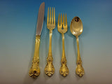 Old Master Gold by Towle Sterling Silver Flatware Set For 12 Service Vermeil