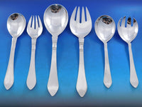 Continental Georg Jensen Sterling Silver Flatware Set 24 Service 524 pcs Dinner