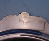 Grande Baroque by Wallace Silverplate Trivet with Pink Roses #245 8 1/2" (#8805)