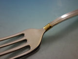 Embassy Scroll Gold by Lunt Sterling Silver Flatware Set Service 60 pcs Dinner
