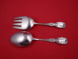 Cat tails by Frank Whiting Sterling Silver Salad Serving Set AS plain 8 7/8"