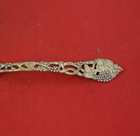 Chased and Pierced Vine by CJ Vander Sterling Silver Gravy Ladle Vermeil 6 3/8"