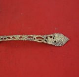 Chased and Pierced Vine by CJ Vander Sterling Silver Gravy Ladle Vermeil 6 3/8"