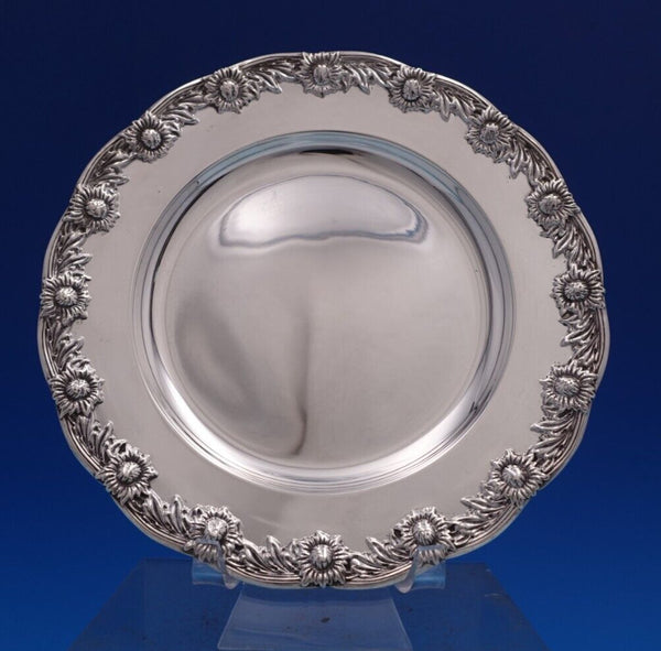 Chrysanthemum by Tiffany and Co Sterling Silver Bread and Butter Plate (#3442)