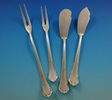 Chippendale by HB Hammer German 800 Silver Flatware Set For 12 Service 140 Pcs