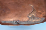Applied Metals by Gorham Copper Tray with Silver Birds Stork Snail #B65 (#9020)