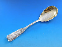 Saint Cloud by Gorham Sterling Silver Berry Spoon 8 3/4" GW Brite-Cut Fluted